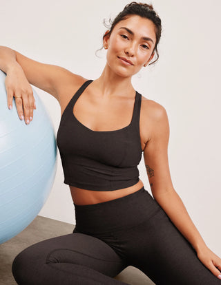 SPACEDYE INTENSITY RACERACK CROPPED TANK