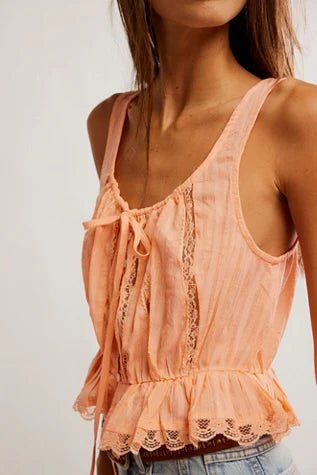 Alana Lace Tank in Spring Melon - obligato
