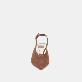 Aleena Heels in Brown Suede - obligato