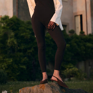 Aleena Heels in Brown Suede - obligato