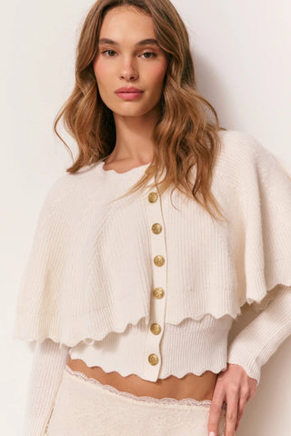 Daelyn Cardigan in Champagne - obligato