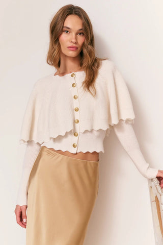 Daelyn Cardigan in Champagne - obligato