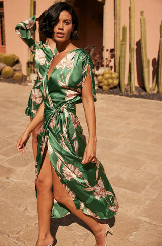 Francesca Dress in Cartagena Flora - obligato