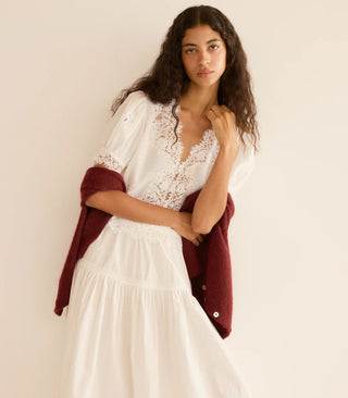 Idella Top In White - obligato