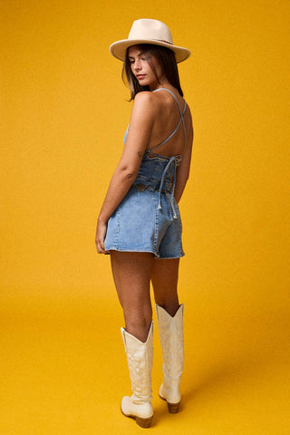 Kailee Denim Romper - obligato