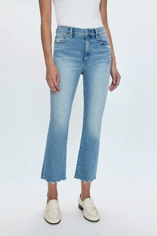 Lennon High Rise Crop Boot Jean Lotus Vintage - obligato