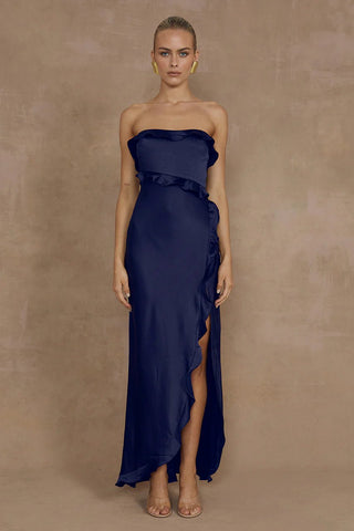Lorena Maxi Maxi Dress in Navy - obligato