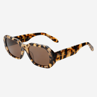 Onyx Acetate Womens Rectangular Sunglasses: Milky Tortoise - obligato