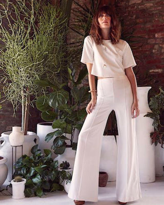 Ponte Knit Wide Leg Pant - obligato