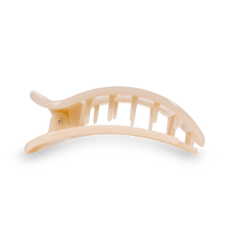 Round Flat Hair Clip | Medium | Almond Beige - obligato