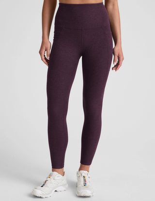 SPACEDYE CAUGHT IN THE MIDI HW LEGGING in Eggplant - obligato