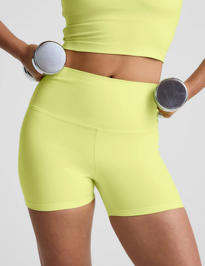 Spacedye™ Keep Pace 3" Short in electric Lime Heather