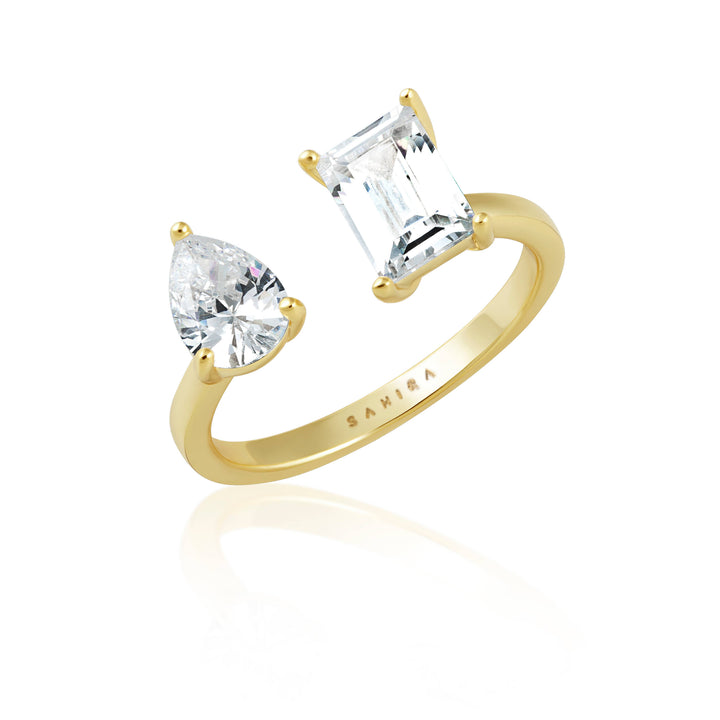 Toi et Moi Ring: Gold in size 7