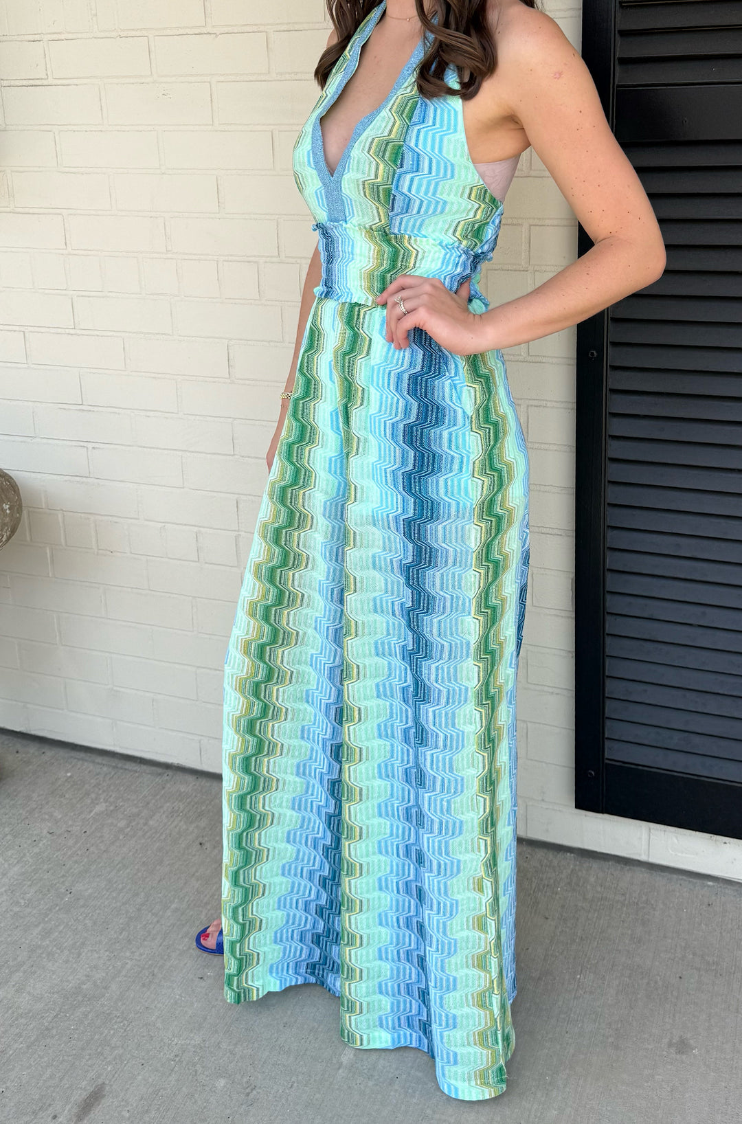 Pho Jumpsuit in Sky Green