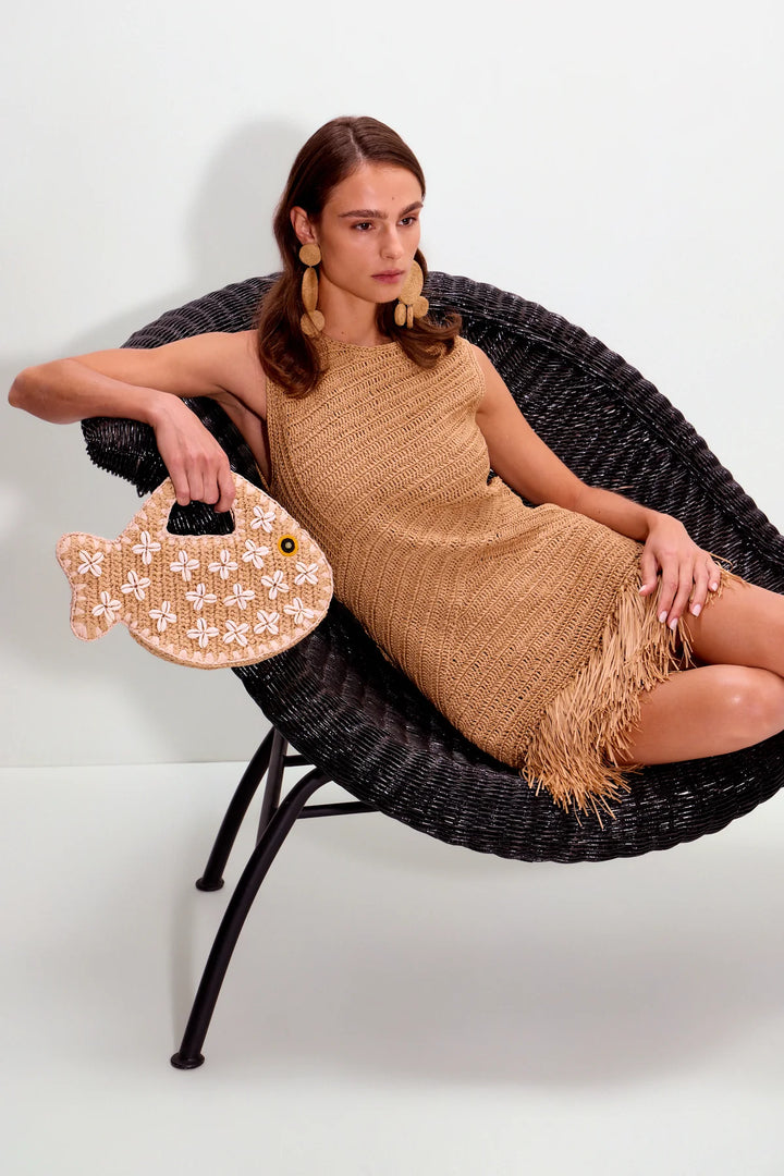 Puka Fish Bag in Natural