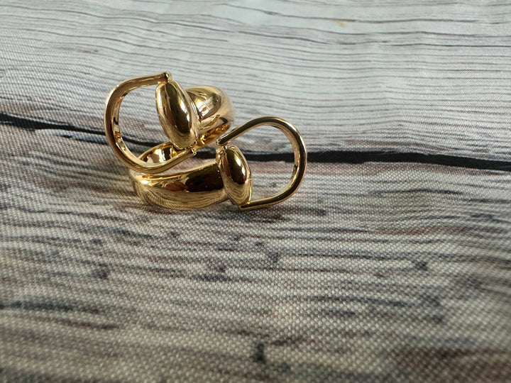Snaffle Scarf Slide: Silver