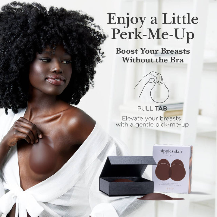 Nippies Skin Adhesive Nipple Covers with Lifting Tab: Creme / Size 1