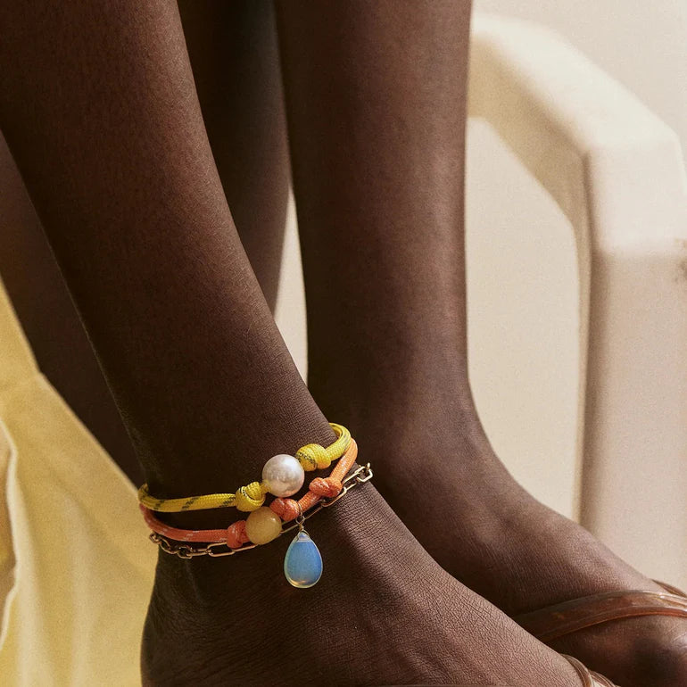 Brooke Semi-Precious Waterproof Anklet Set
