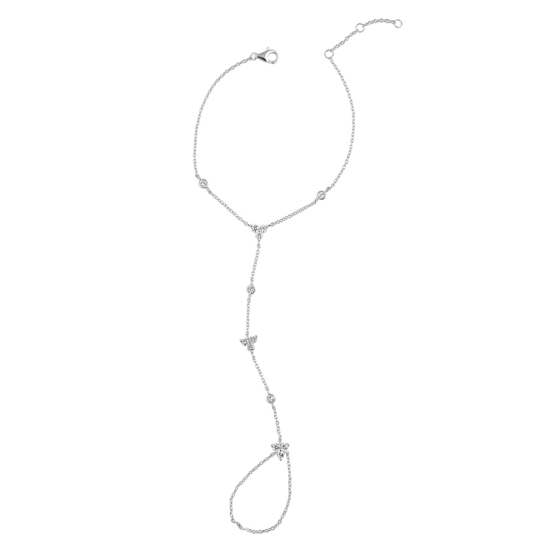 Kira Hand Chain Bracelet in Gold