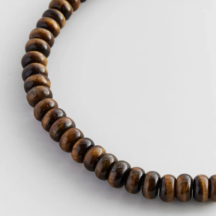 Joyce Semi Precious Necklace in Tigers Eye