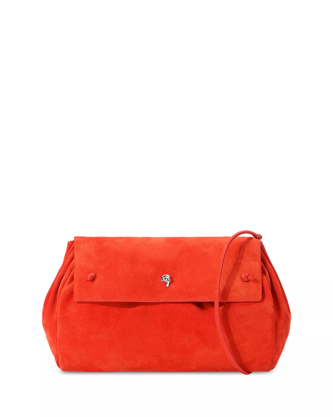 Cy Leather Convertible Bag in Tangelo