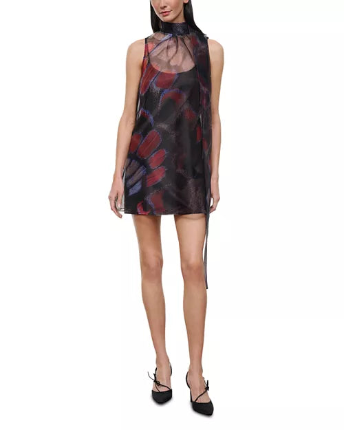 Albee Mini Dress Butterfly Fuchsia