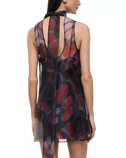 Albee Mini Dress Butterfly Fuchsia