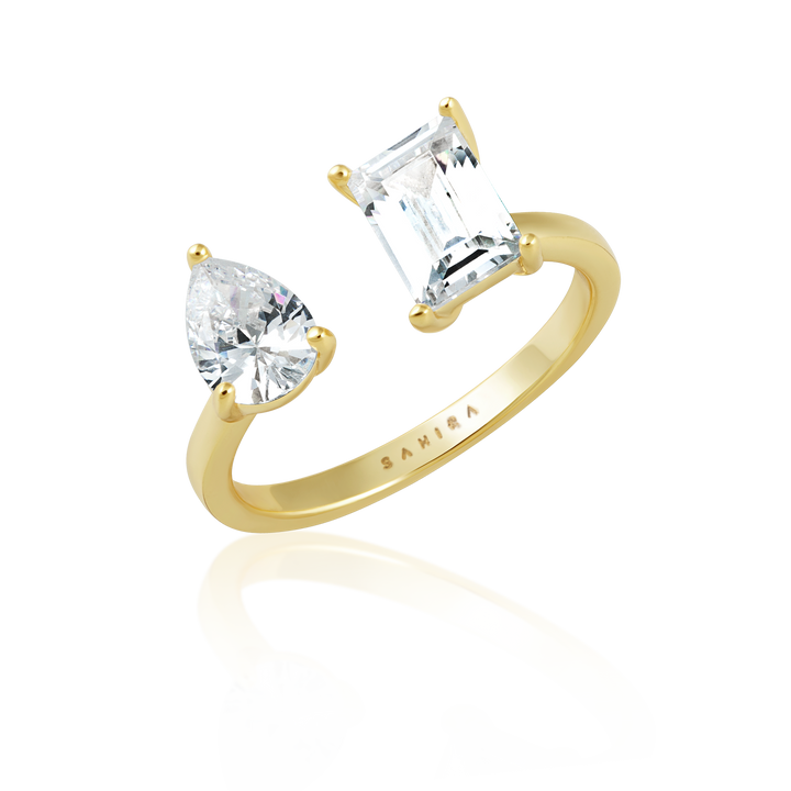 Toi et Moi Ring: Gold in size 7
