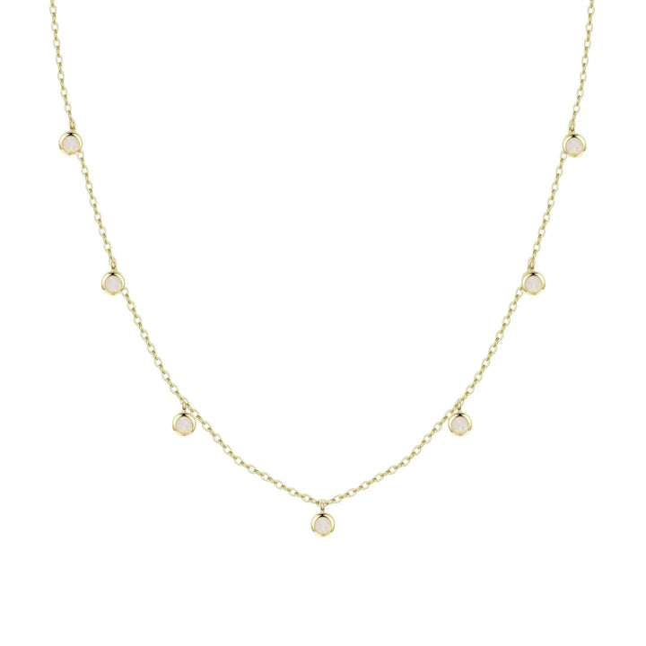 Opal Dew Drops Reversible Layering Necklace
