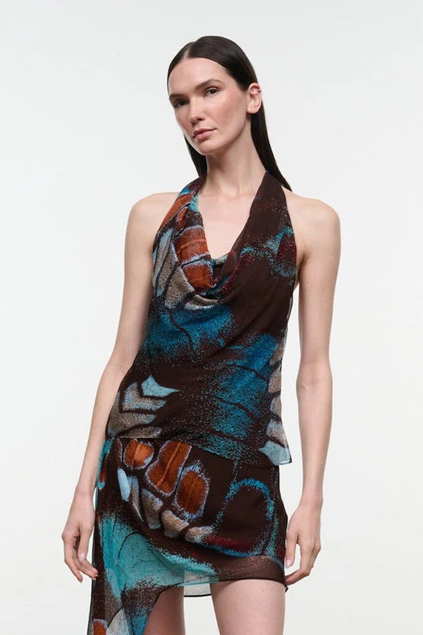 Mindy Top Butterfly Sky