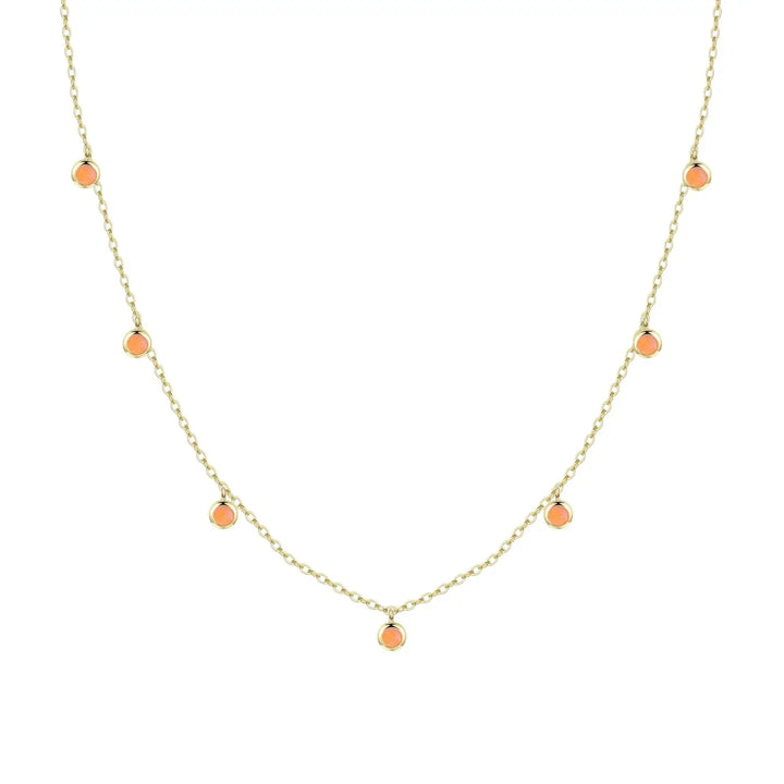 Opal Dew Drops Reversible Layering Necklace