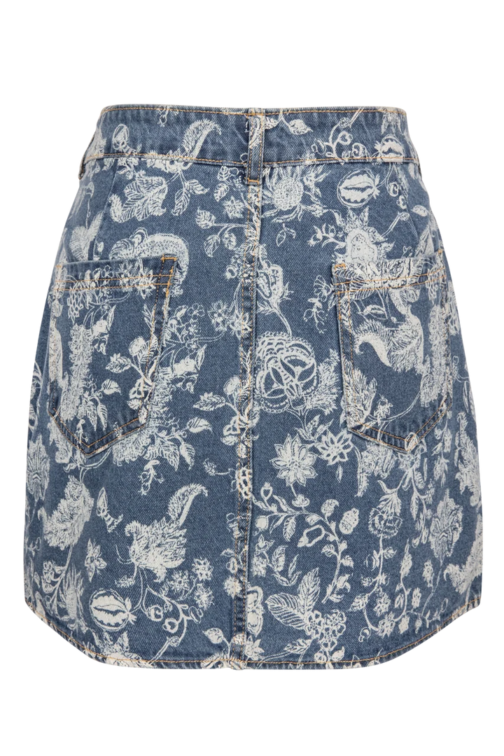 Stevie Mini Skirt in Denim