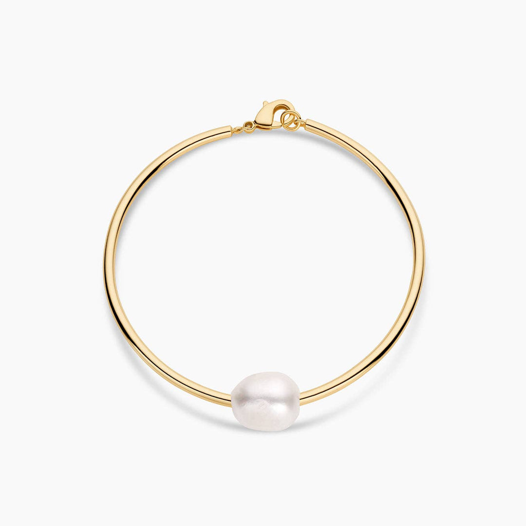 Isla Pearl Bracelet: 14k Gold Plated