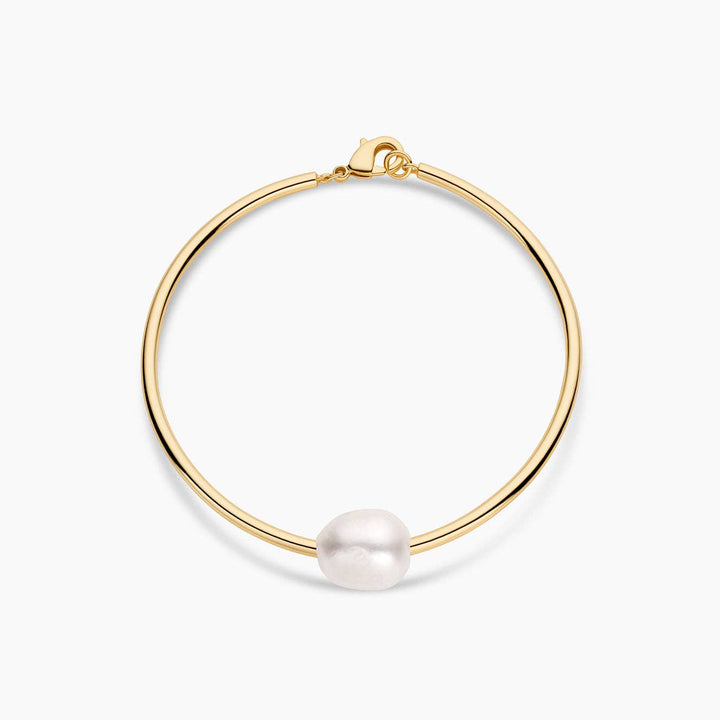 Isla Pearl Bracelet: 14k Gold Plated
