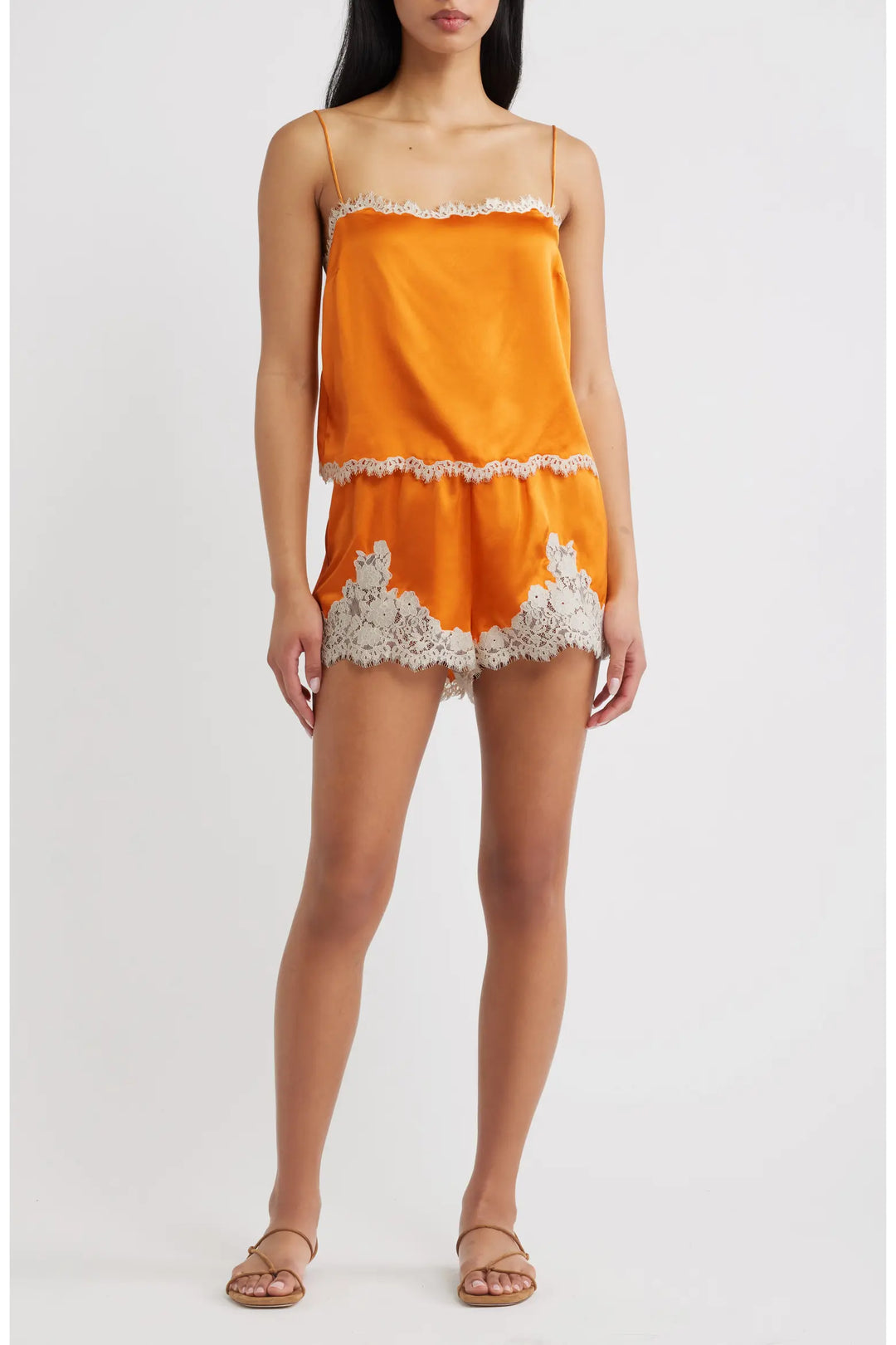 Loure Top in Tangerine