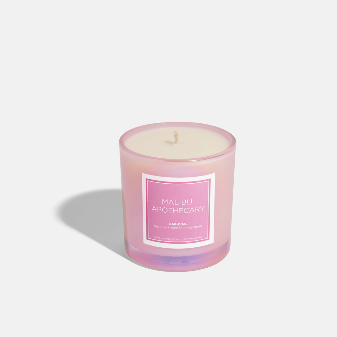 Iridescent Pink Candle: LAGUNA BEACH