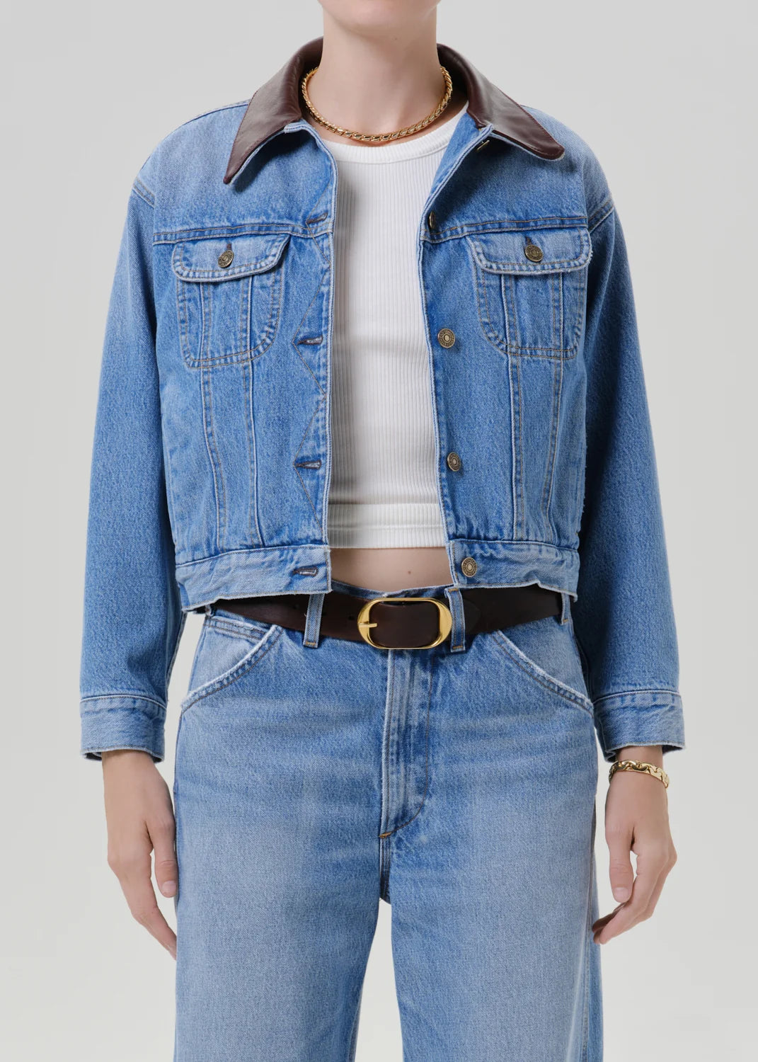 Skylar Denim Jacket In Sunlit