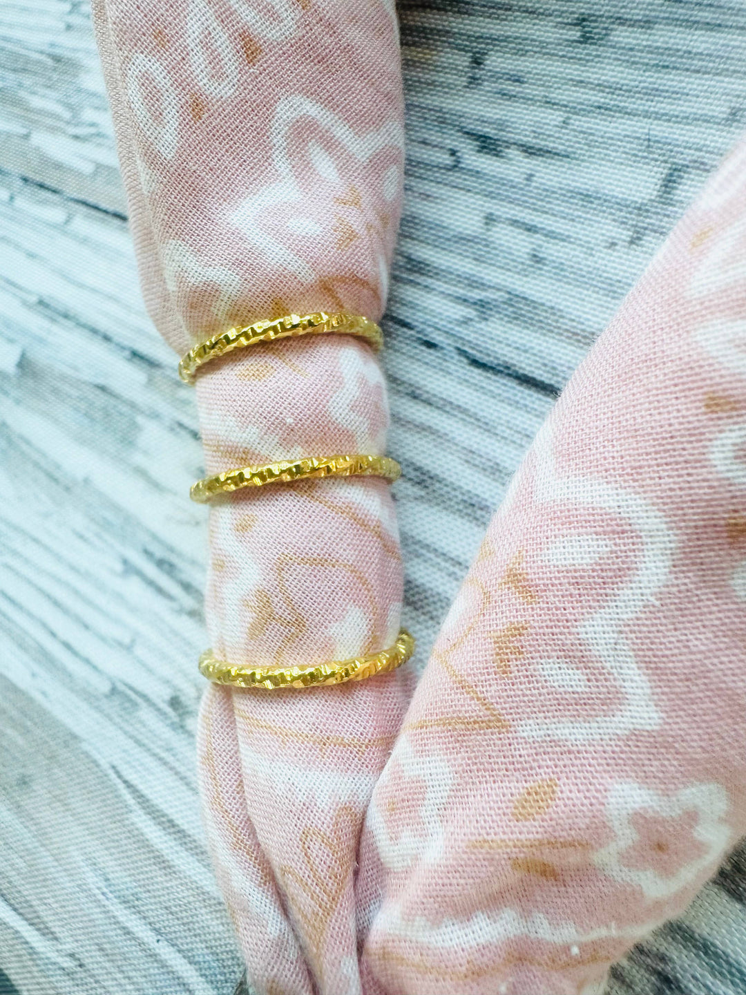 Gold or Silver Stacker Bandana Charm: Gold