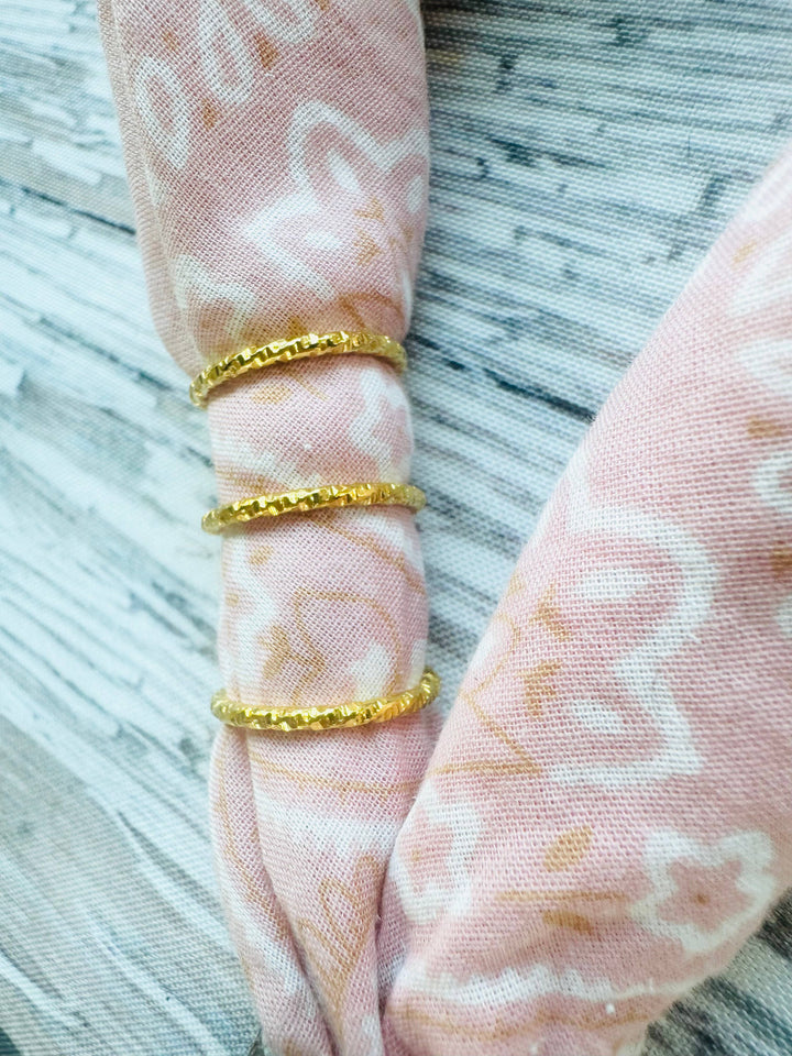 Gold or Silver Stacker Bandana Charm: Gold