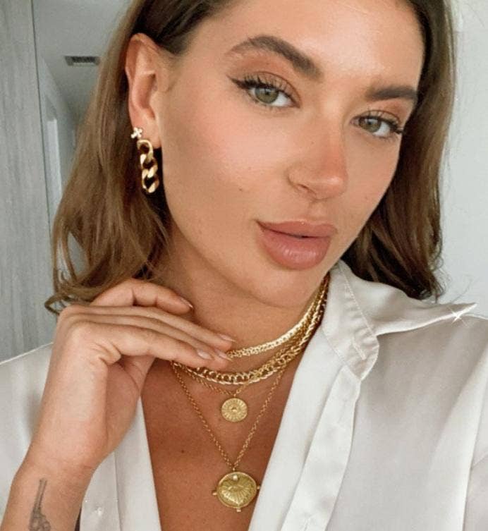 Gigi Double Coin Necklace in Gold