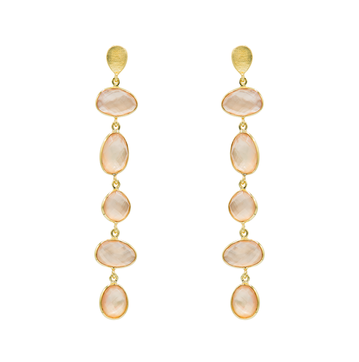 Nana Earrings: Blue topaz