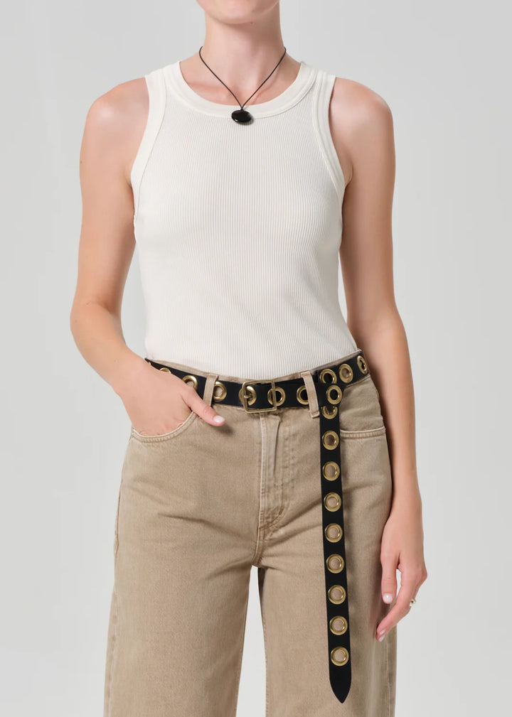 Isabel Rib Tank In Dune
