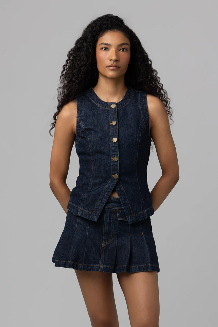 Out and About Denim Vest