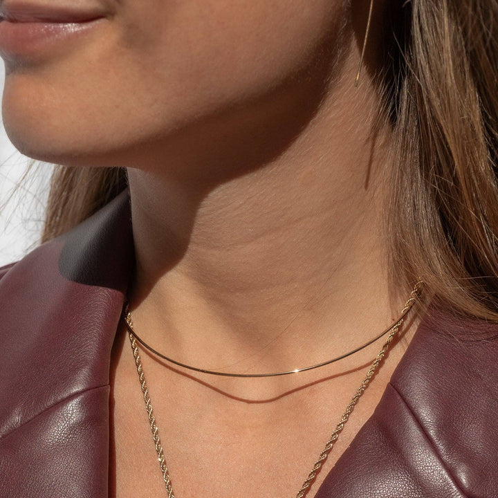 Colette Pearl Choker Necklace: 14k Gold Plated