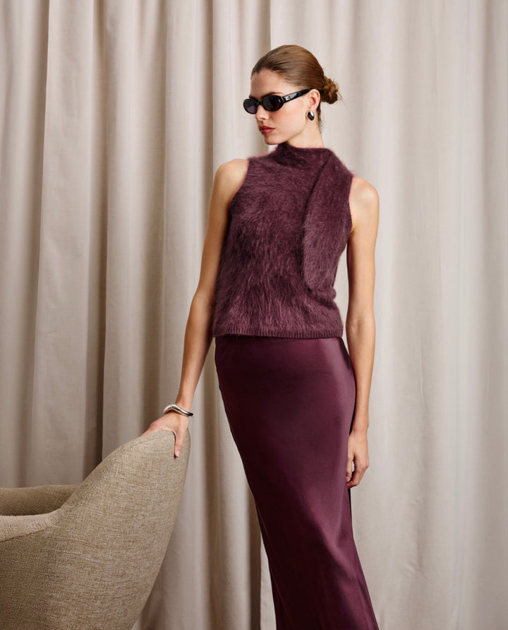 Romina Skirt in Wine