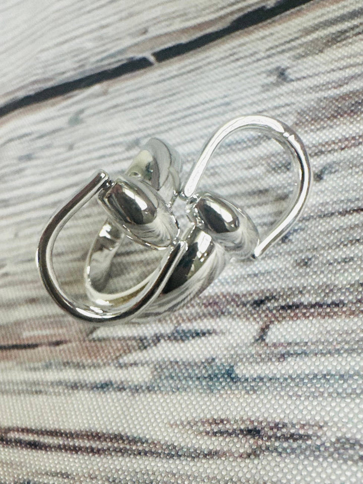 Snaffle Scarf Slide: Silver