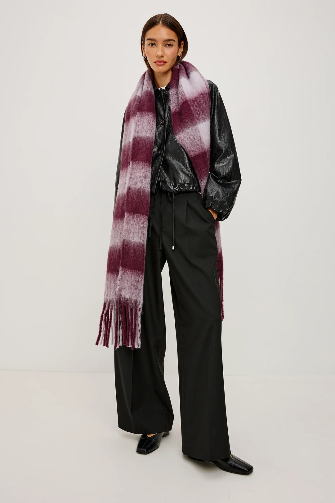 Oslo Scarf in Wine