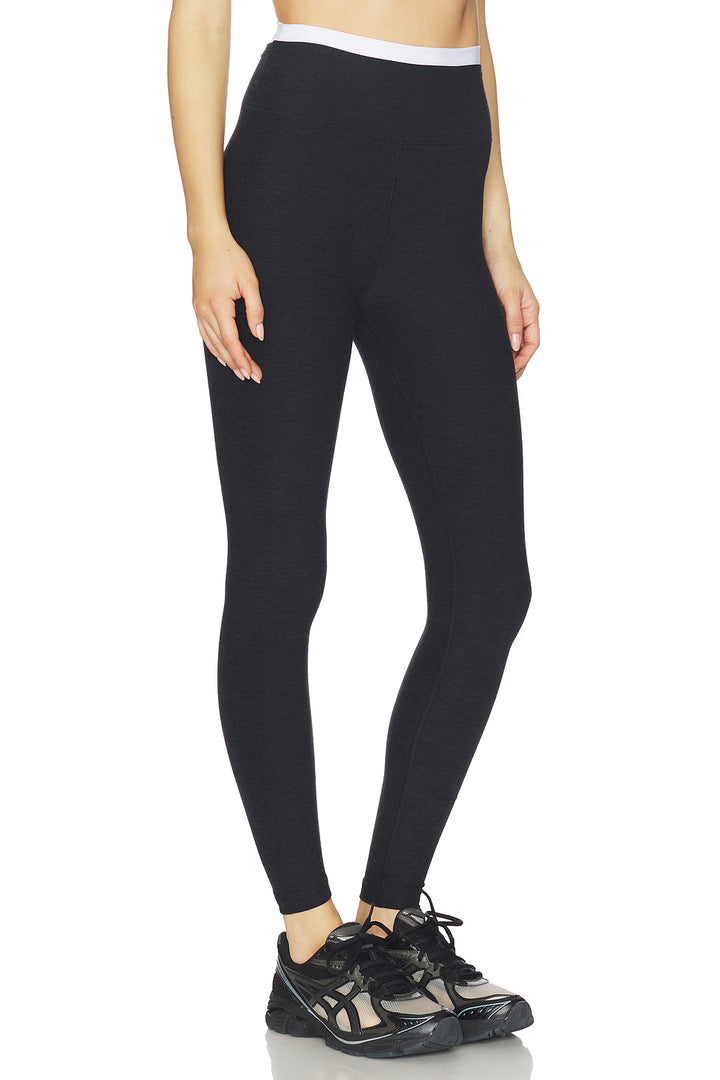 Spacedye Layered High Waisted Midi Legging