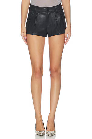 Pleated Hot Shorts in Night Fever