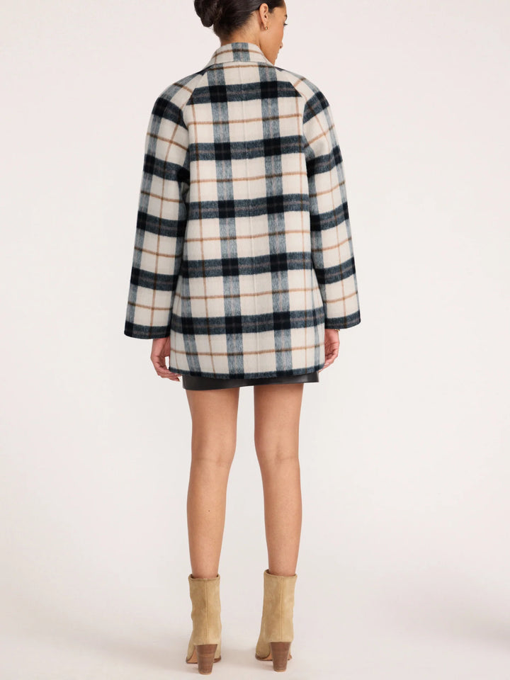 Bodhi Double Breasted Plaid Coat